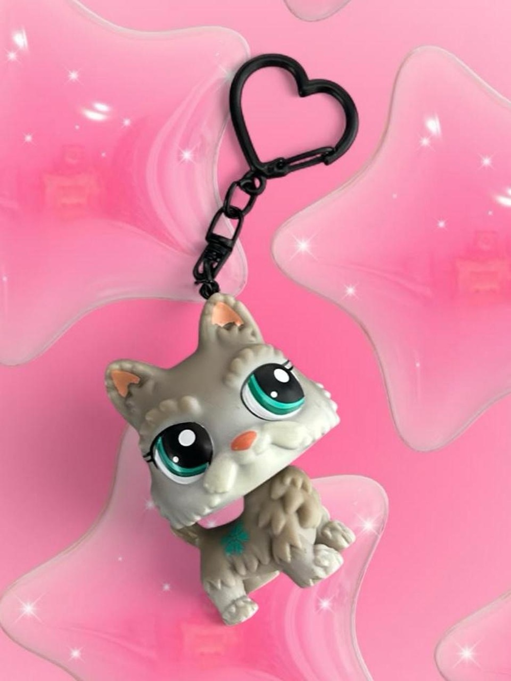 Littlest Pet Shop Scottie Puppy Dog Bag Charm / Key Chain